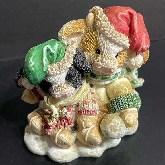 Mary’s Moo Moos Merry Christmoos Figurine Christmas Cows Calf Good Condition - Picture 9 of 10